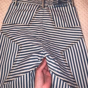 Revice striped flare jeans
